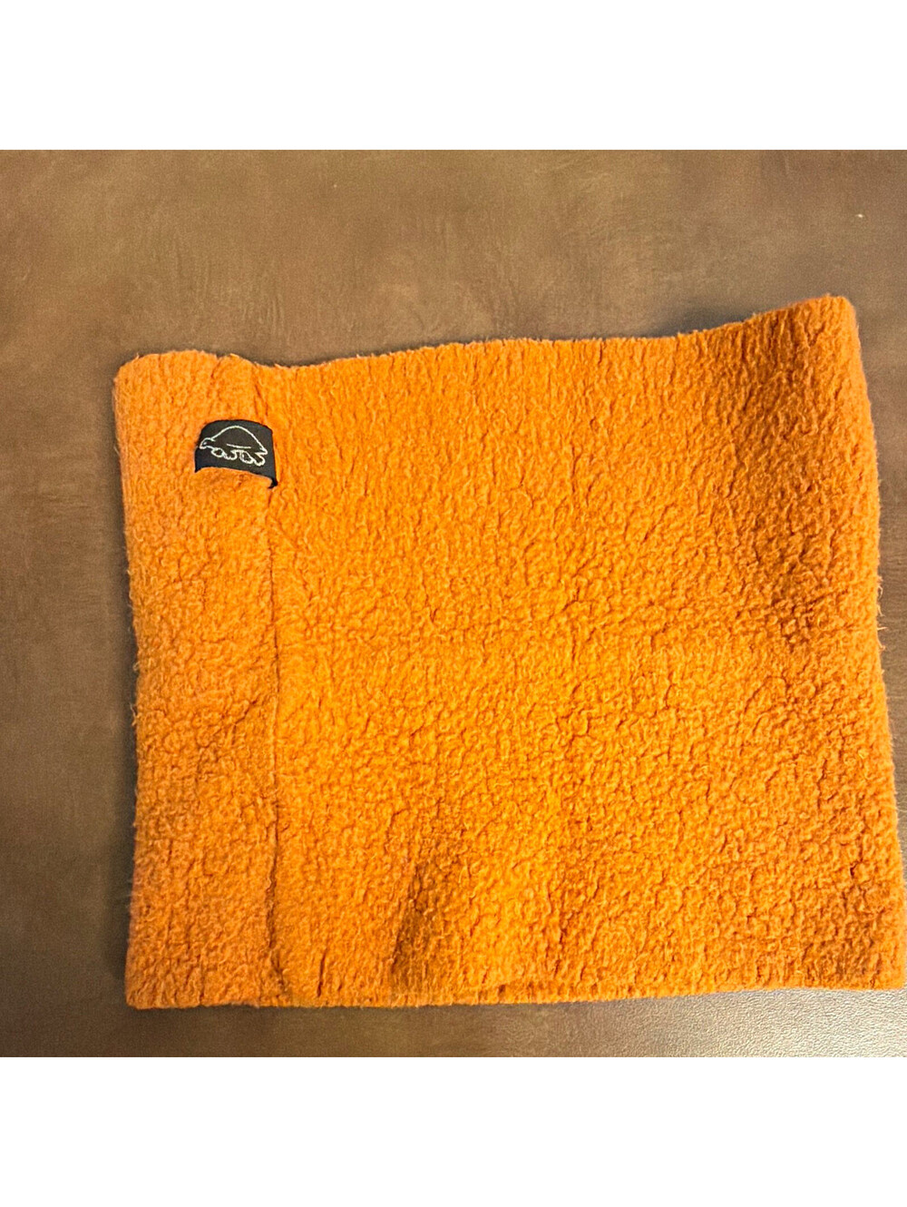 Turtle Fur Unisex Kids Orange Fleece Acrylic Neck Gaiter Logo One Size